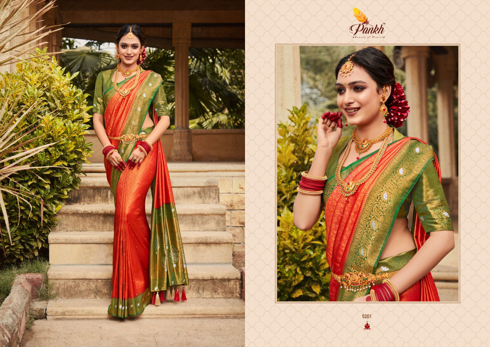 Virasat Vol 1 By Pankh Silk Designer Sarees Catalog